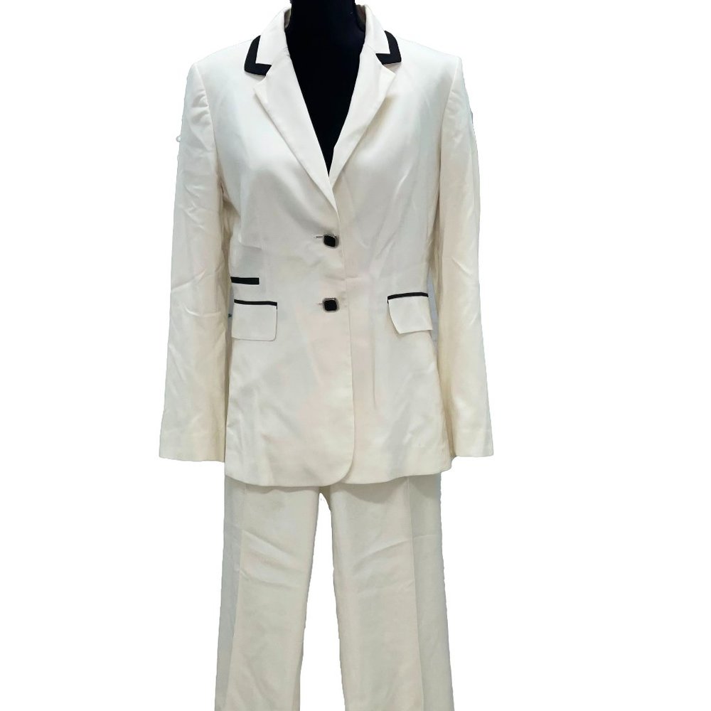 Antonio Melani Ivory and Black Pant Suit